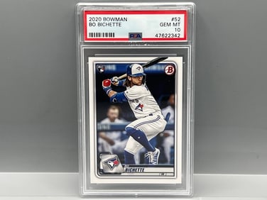 2020 Bowman Bo Bichette RC #52 PSA Gem Mint 10