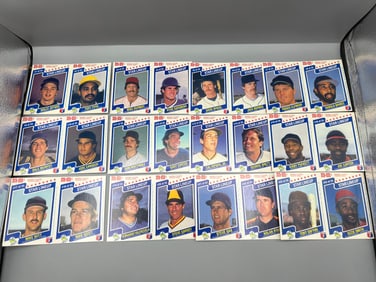 1987 Mars M&M Baseball Complete Uncut Card Panel Set
