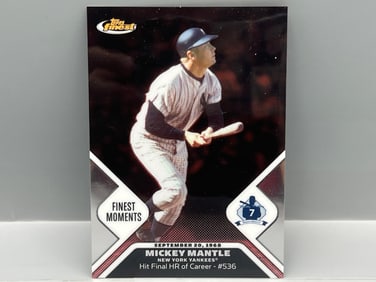 2006 Topps Finest Mickey Mantle Finest Moments #/850