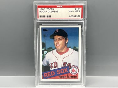 1985 Topps Roger Clemens RC #181 PSA NM-MT 8