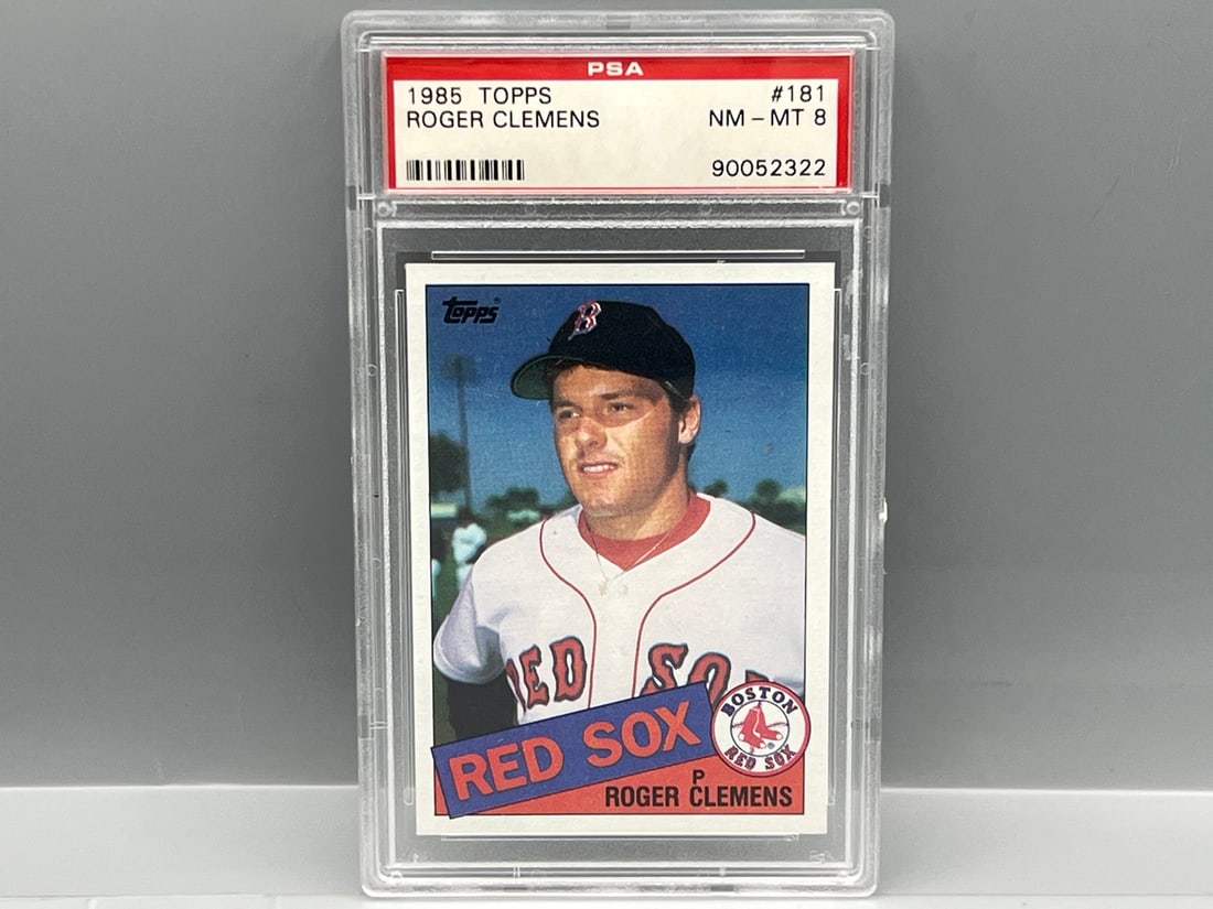 1985 Topps Roger Clemens RC #181 PSA NM-MT 8: 1985 Topps Roger Clemens RC #181 PSA NM-MT 8