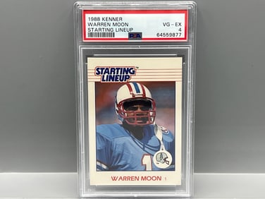 1988 Kenner Starting Lineup Warren Moon PSA VG-EX 4