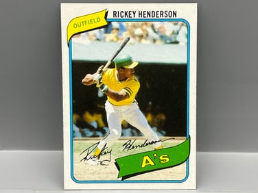 1980 Topps Rickey Henderson RC #482