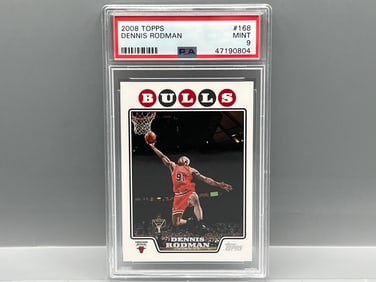 2008 Topps Dennis Rodman #168 PSA Mint 9