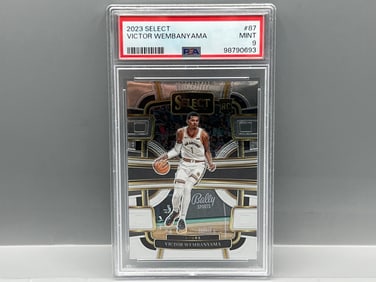 2023 Panini Select Victor Wembanyama RC #87 PSA Mint 9