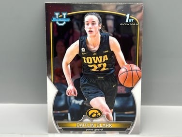 2022-23 Bowman University Chrome Caitlin Clark 1st Bowman RC #50