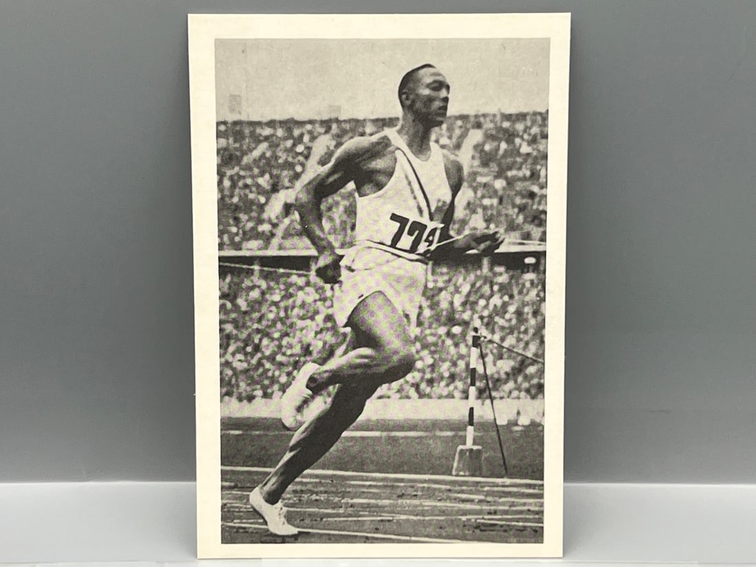1936 Reemtsma Sammelwerk Jesse Owens Olympic Oversized #14: 1936 Reemtsma Sammelwerk Jesse Owens Olympic Oversized #14