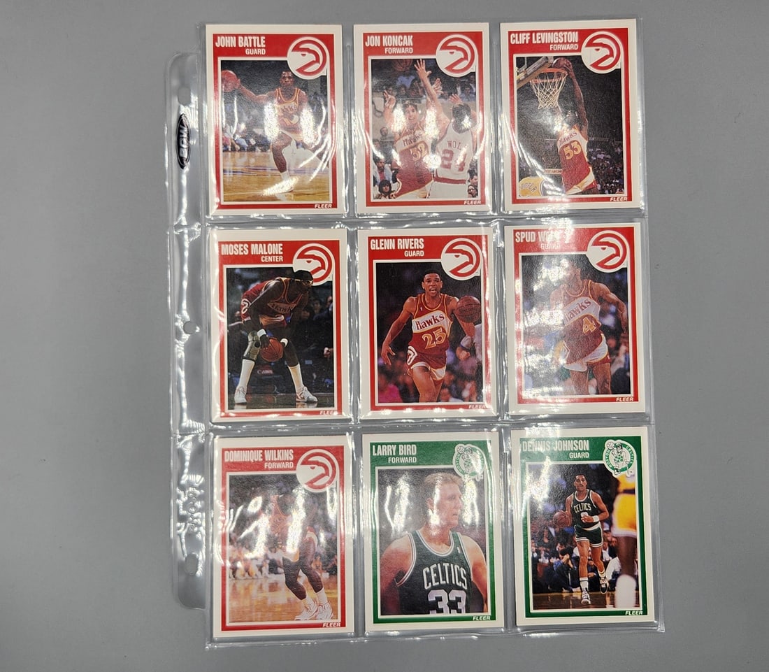 1989-90 Fleer Basketball COMPLETE Set With All Stickers- Pack Fresh Set - Most NM-NM/MT or Better (1 of 5)
