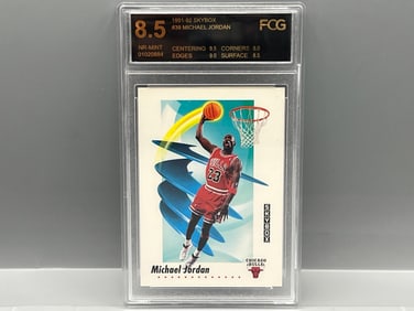 1991-92 Skybox Michael Jordan #39 - Slabbed By FCG Grading