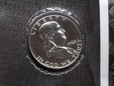 1962 PROOF Benjamin Franklin Silver Half Dollar