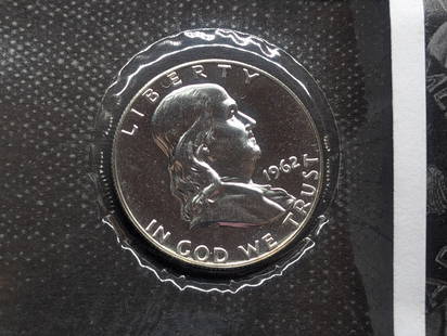 1962 PROOF Benjamin Franklin Silver Half Dollar: 1962 PROOF Benjamin Franklin Silver Half Dollar