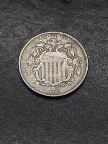 **VF** 1867 Shield Nickel