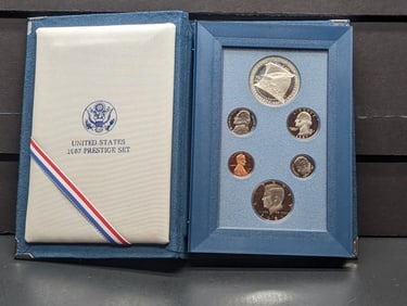 1987-S U.S. Mint Prestige Set - Including Constitution Commemorative Silver Dollar