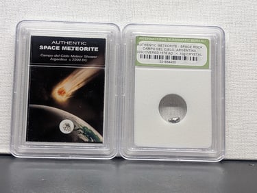 Authentic Campo del Cielo Argentina Meteor Shower & Meteorite Space Rock