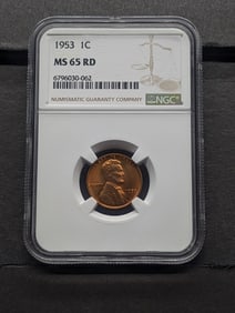 1953 Lincoln Wheat Cent - NGC MS65 RD