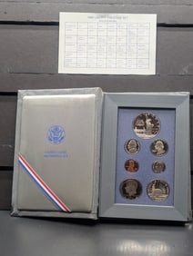1986-S U.S. Mint Prestige Set w/ COA - Including Statue of Liberty Commemorative Silver Dollar