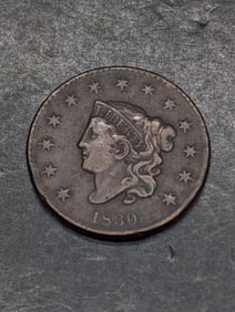 1830 Coronet Head Large Cent