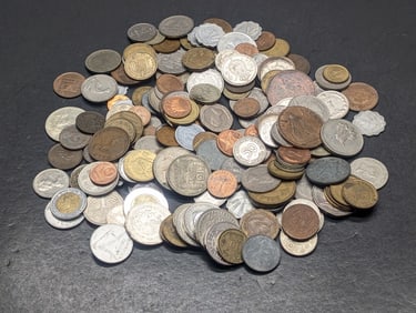Bag of 1.6 Lbs. of Various Vintage & Modern World Coins