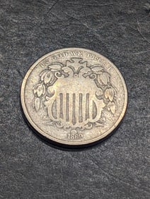**FINE** 1869 Shield Nickel