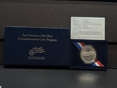 2006-S UNC San Francisco Old Mint Commemorative Silver Dollar in OGP w/ COA