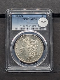Better Date 1880-O Morgan Dollar PCGS AU58
