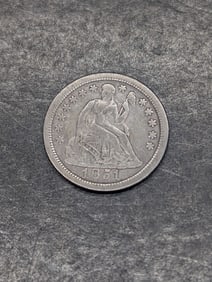 1851-O w/ Stars Seated Liberty Dime