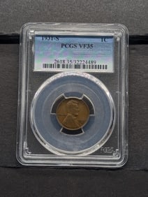 1931-S Lincoln Cent Key Date PCGS VF35