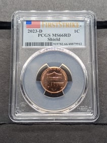 2023-D Lincoln Shield Cent - PCGS MS66 RD *First Strike*