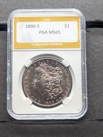 1890-S Morgan PGA MS65 Toned