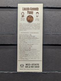 1973-D Lincoln-Kennedy Cent in Information Display Card - Uncirculated