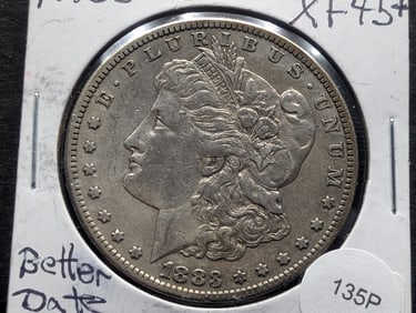 1883-S Morgan Better Date XF 45+
