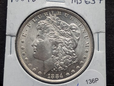 1884-O Morgan MS63+