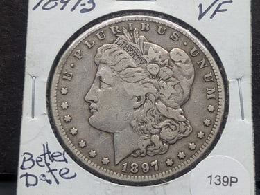1897-S Morgan VF