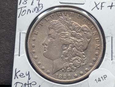1899 Morgan Key Date XF + Toning