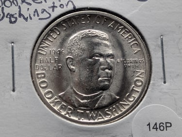 1946 Booker T Washington Half Dollar High BU