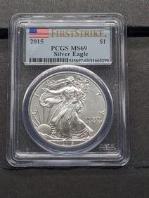 2015 American Silver Eagle - PCGS MS69 *First Day of Issue*
