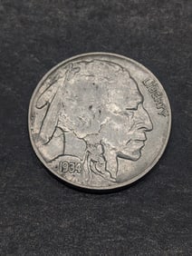 1934 Indian Head Buffalo Nickel **NICE COIN - AU**