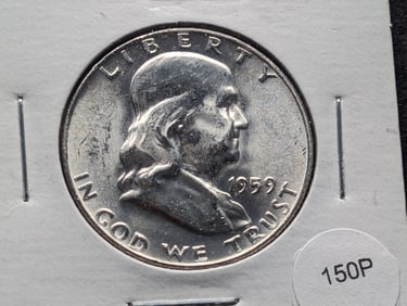 1959 Franklin Half Dollar MS65