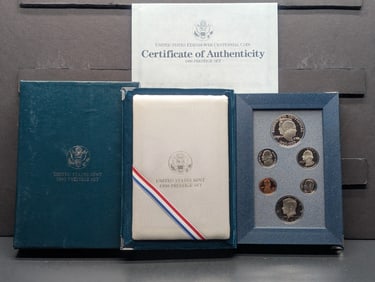 1990-S U.S. Prestige Set in OGP w/ COA - Includes Silver Commemorative Dollar!!