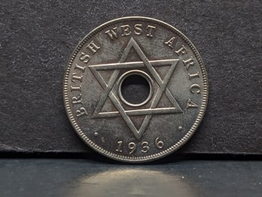 1936 British Wast Africa Penny. GEM BU and superb.