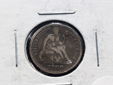 1890 Seated Liberty Dime VG/F