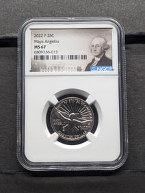 2022-P Maya Angelou Quarter - NGC MS67