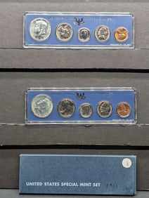 (2) 1966 Special Mint Sets (1) In Blue Box (1) w/o