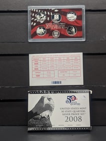 2008-S 50 State Quarter Silver Proof Set