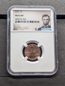 2022 Lincoln Shield Cent - NGC MS67 RD