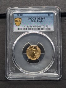 2010 Five Dollar Gold Eagle PCGS MS69