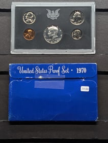 1970-S Proof Set with 40% Kennedy Half. Original government box. Only way to get the 70-S silver