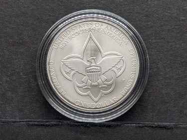 2010-P UNC Boy Scouts of America Commemorative Silver Dollar in Capsule