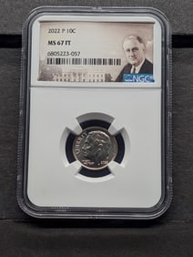 2022-P Roosevelt Dime - NGC MS67 FT
