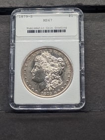 1879-S Morgan Silver Dolar - NCG Cert. MS67